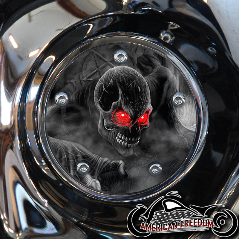 Custom Timing Cover - Grabber Red Eyes