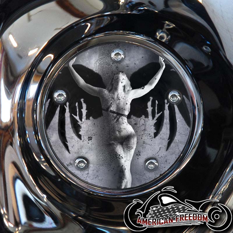 Custom Timing Cover - Girl With Black Wings