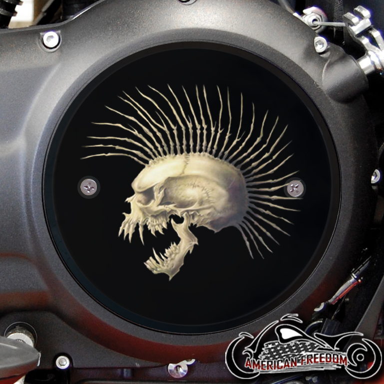 Victory Derby Cover - Mohawk Skull