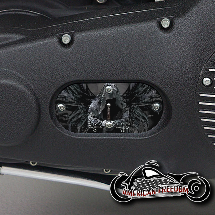 Custom Oval Inspection Cover - Dark Angel Reaper