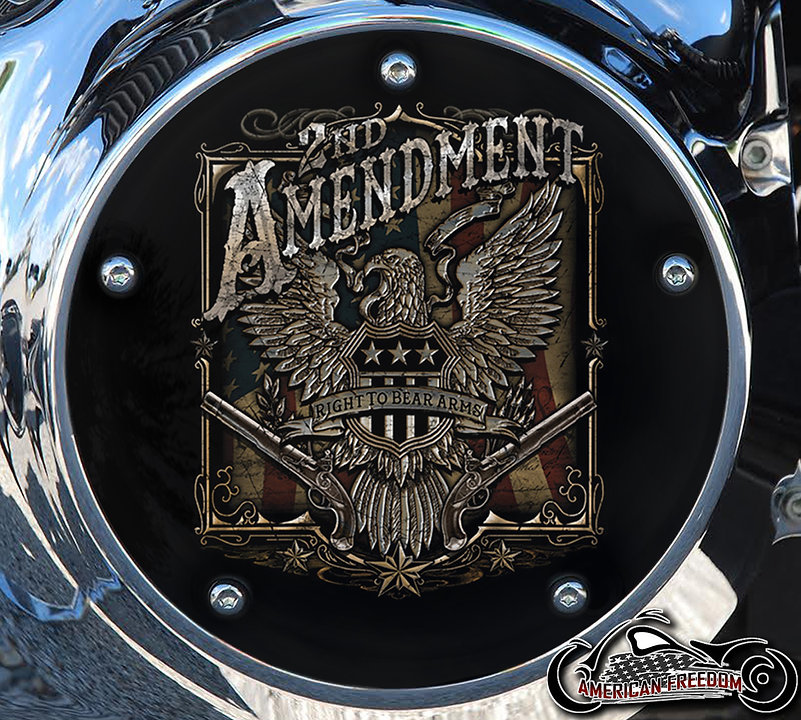 Custom Derby Cover - Right To Bear Arms
