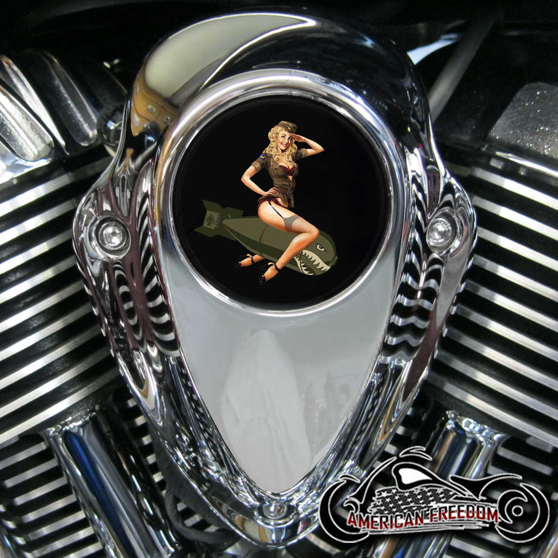 Indian Thunder Stroke Horn Insert - Pin Up Bomber