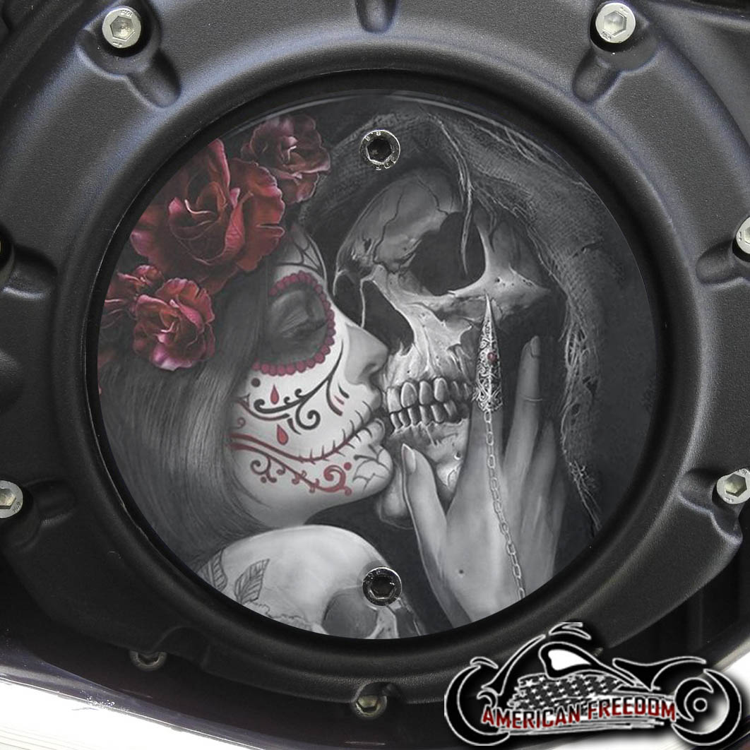 Indian Scout Derby Cover - Death Kiss Red