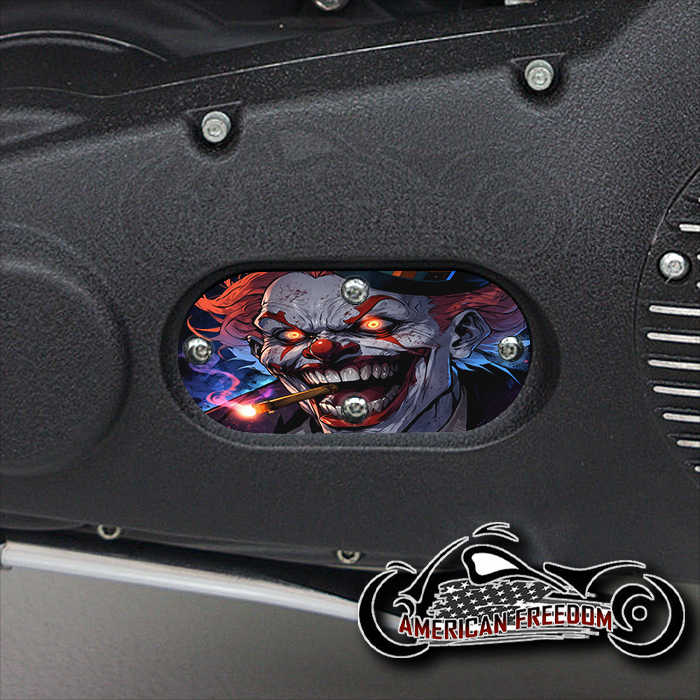Custom Oval Inspection Cover - Smoking Clown