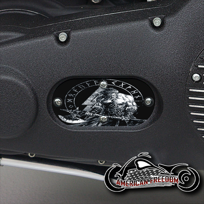 Custom Oval Inspection Cover - Viking Valknut