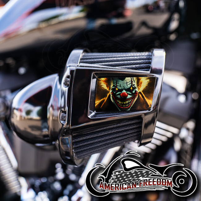 Harley 2019-2024 Heavy Breather Insert - Demented Clown