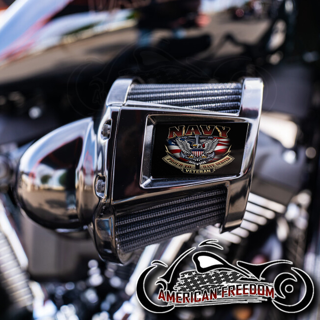 Harley 2019-2024 Heavy Breather Insert - Navy Veteran