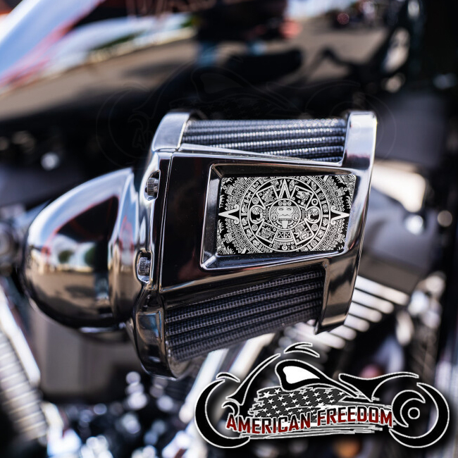 Harley 2019-2024 Heavy Breather Insert - Aztec Calendar