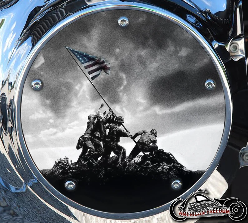 Custom Derby Cover - Iwo Jima