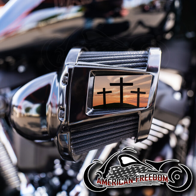 Harley 2019-2024 Heavy Breather Insert - Sunrise Crosses