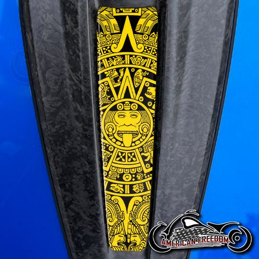 2023+ Harley CVO Dash Insert Aztec Calendar yellow