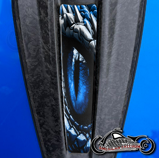 2023+ Harley CVO Dash Insert dragon eye blue
