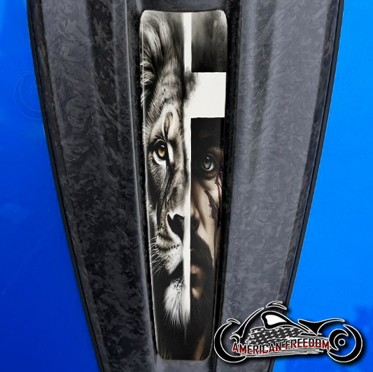 2023+ Harley CVO Dash Insert Jesus Cross and Lion