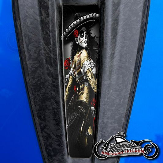2023+ Harley CVO Dash Insert Bandita red roses