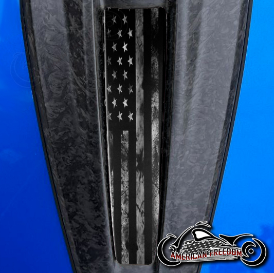 2023+ Harley CVO Dash Insert distressed American Flag B/W
