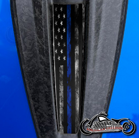 2023+ Harley CVO Dash Insert Thin Blue Line Flag