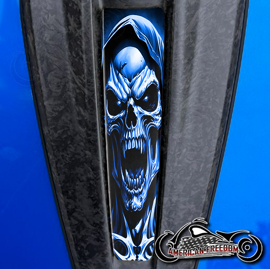 2023+ Harley CVO Dash Insert Vampire reaper blue