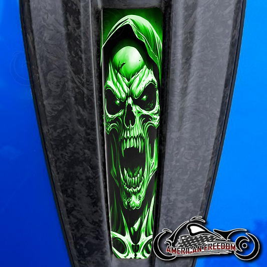 2023+ Harley CVO Dash Insert Vampire reaper green