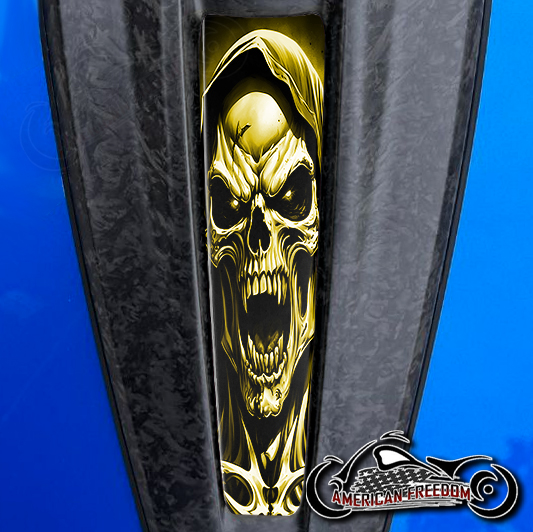 2023+ Harley CVO Dash Insert Vampire reaper yellow