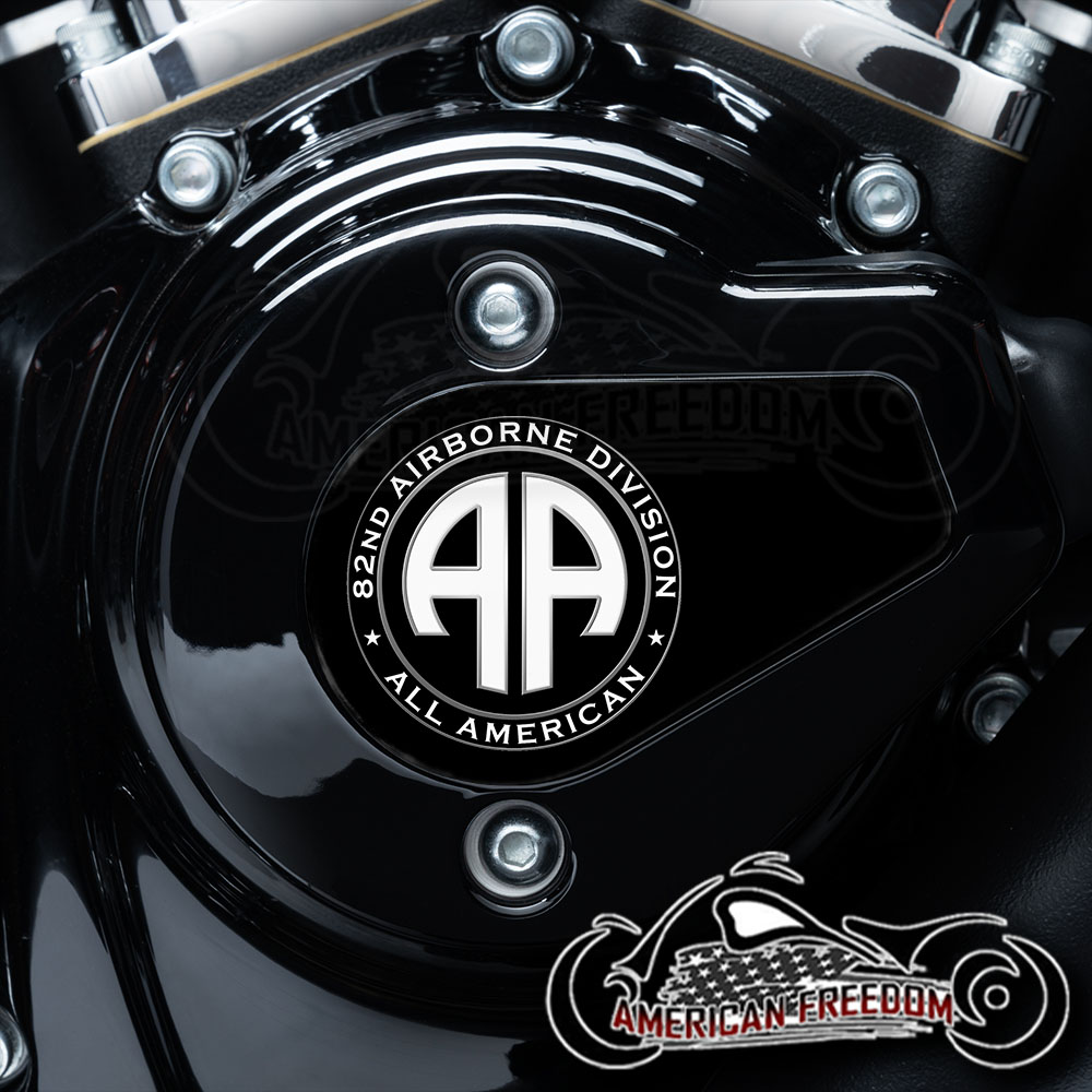 Harley Davidson VVT Timing Medallion - 82nd Airborne Black