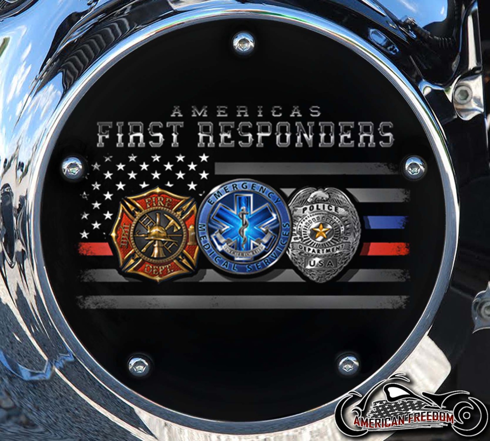Custom Derby Cover - America's First Responders