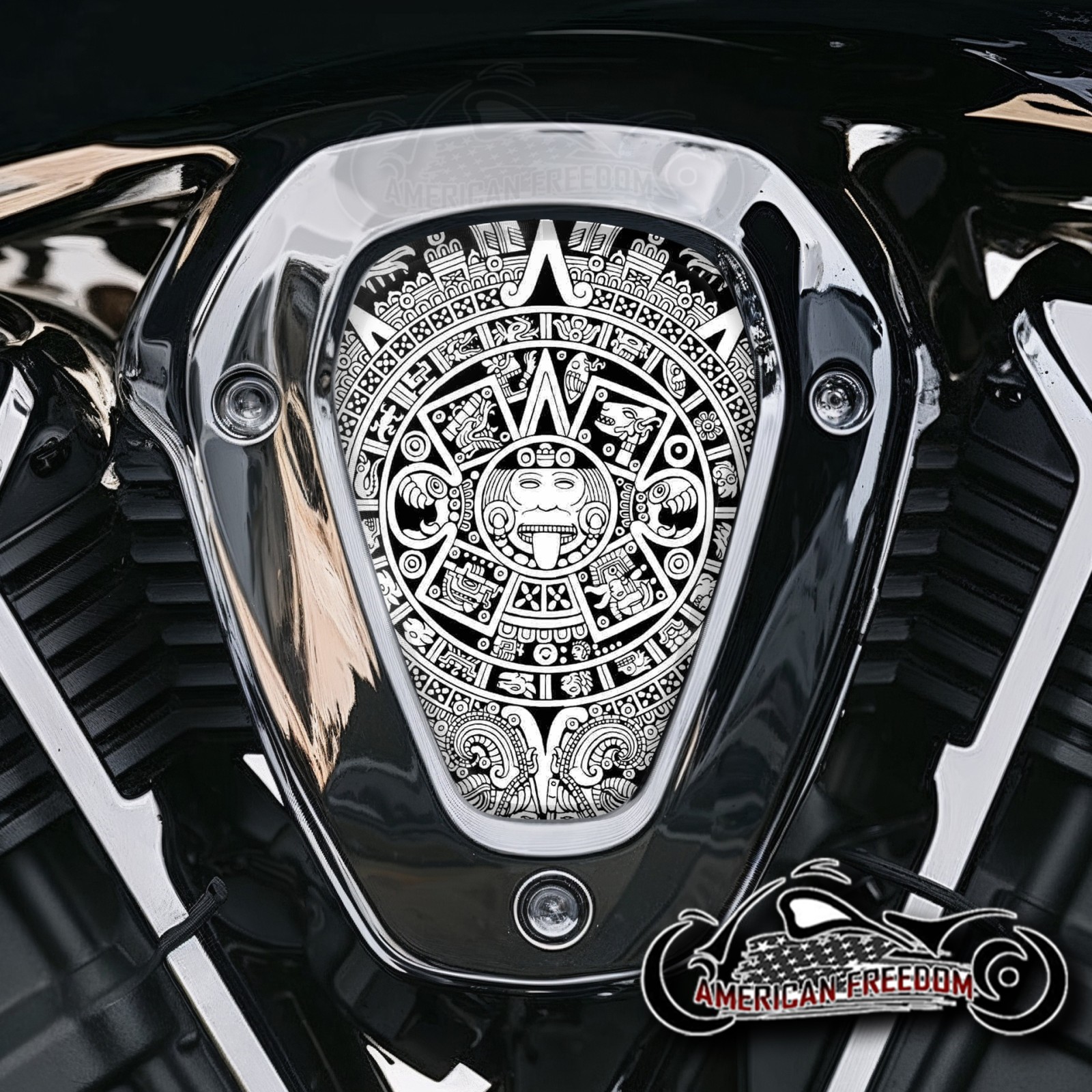 Indian Challenger Pursuit V Cover Inserts - Aztec Calendar