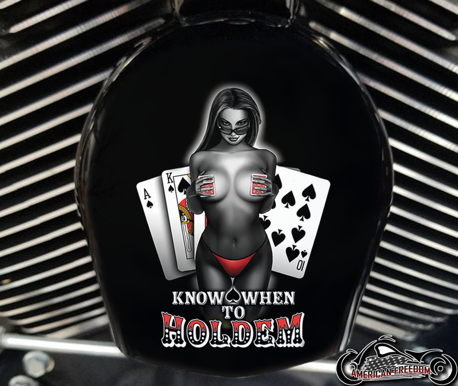 Custom Horn Cover - Texas Hold Em
