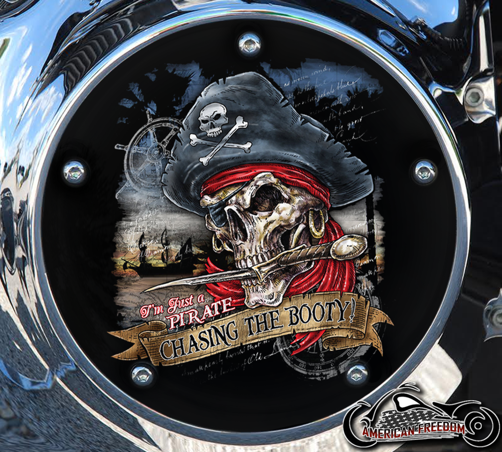 Custom Derby Cover - Pirate Booty