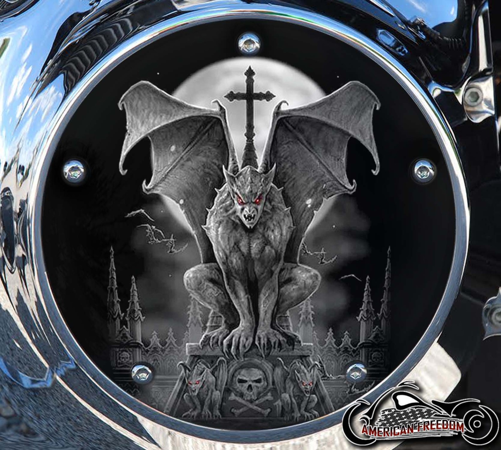 Custom Derby Cover - Gargoyle