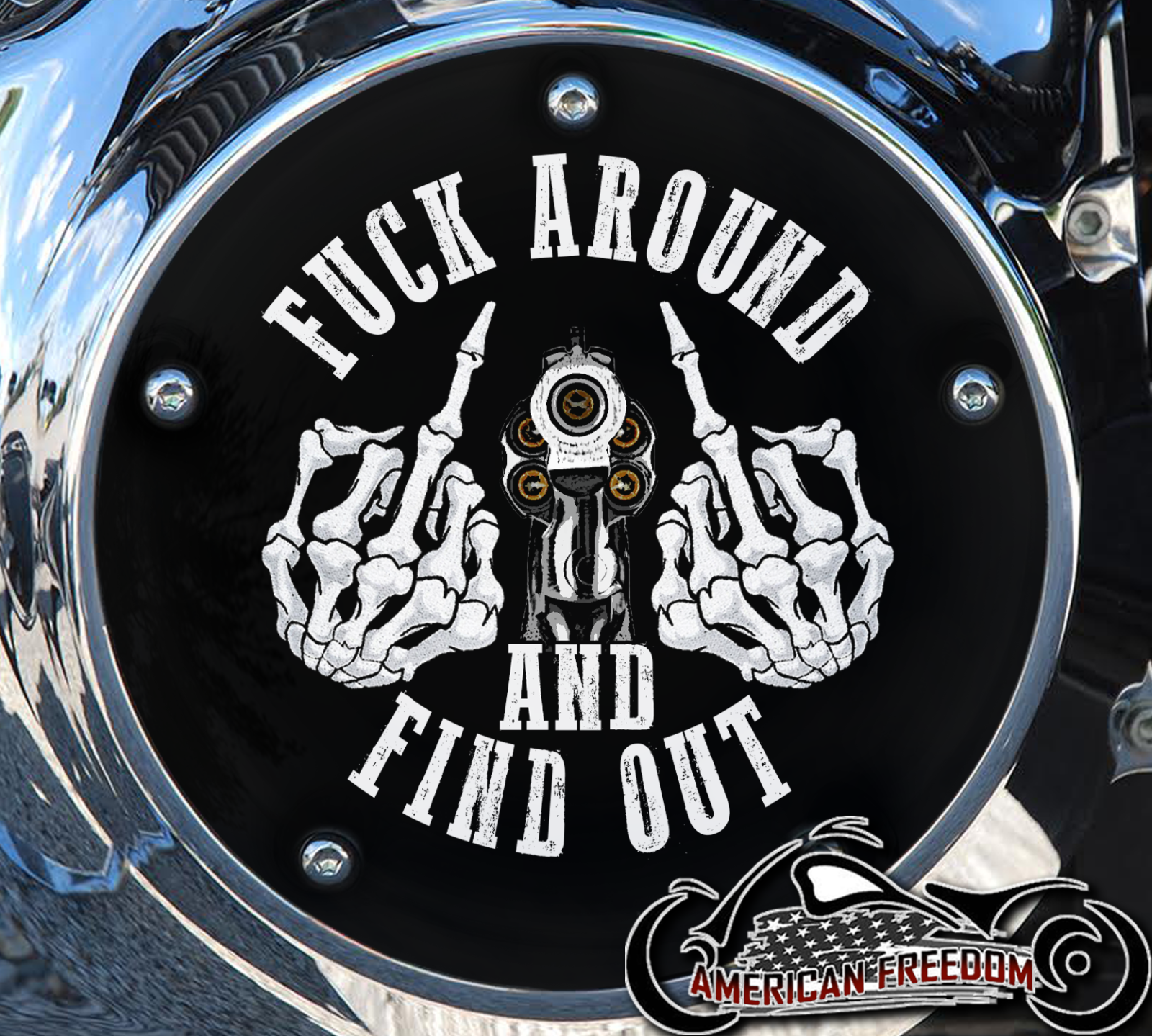 Custom Derby Cover - Fuck around and find out FAFO