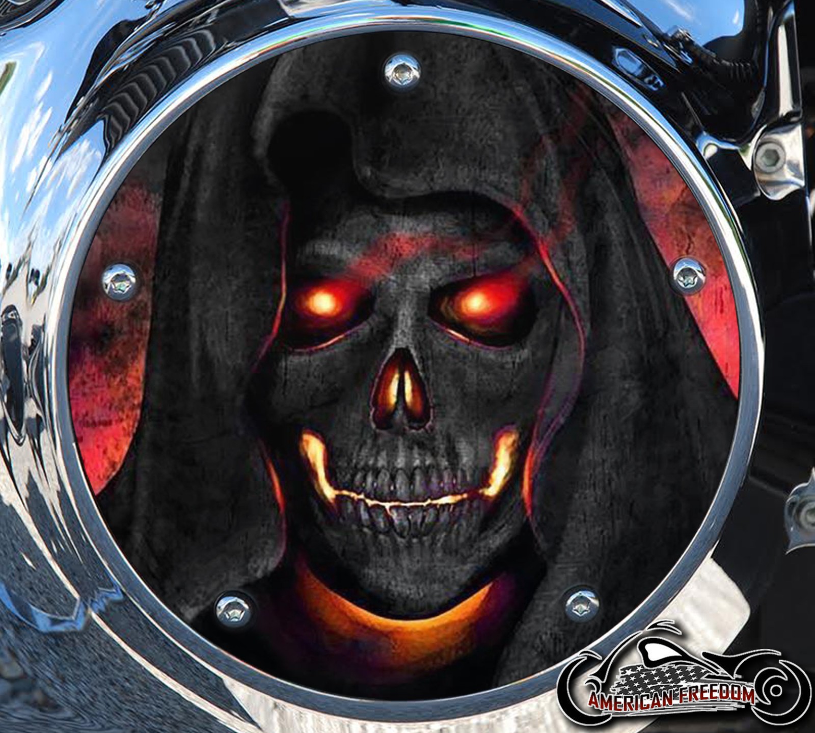 Custom Derby Cover - Flame Reaper
