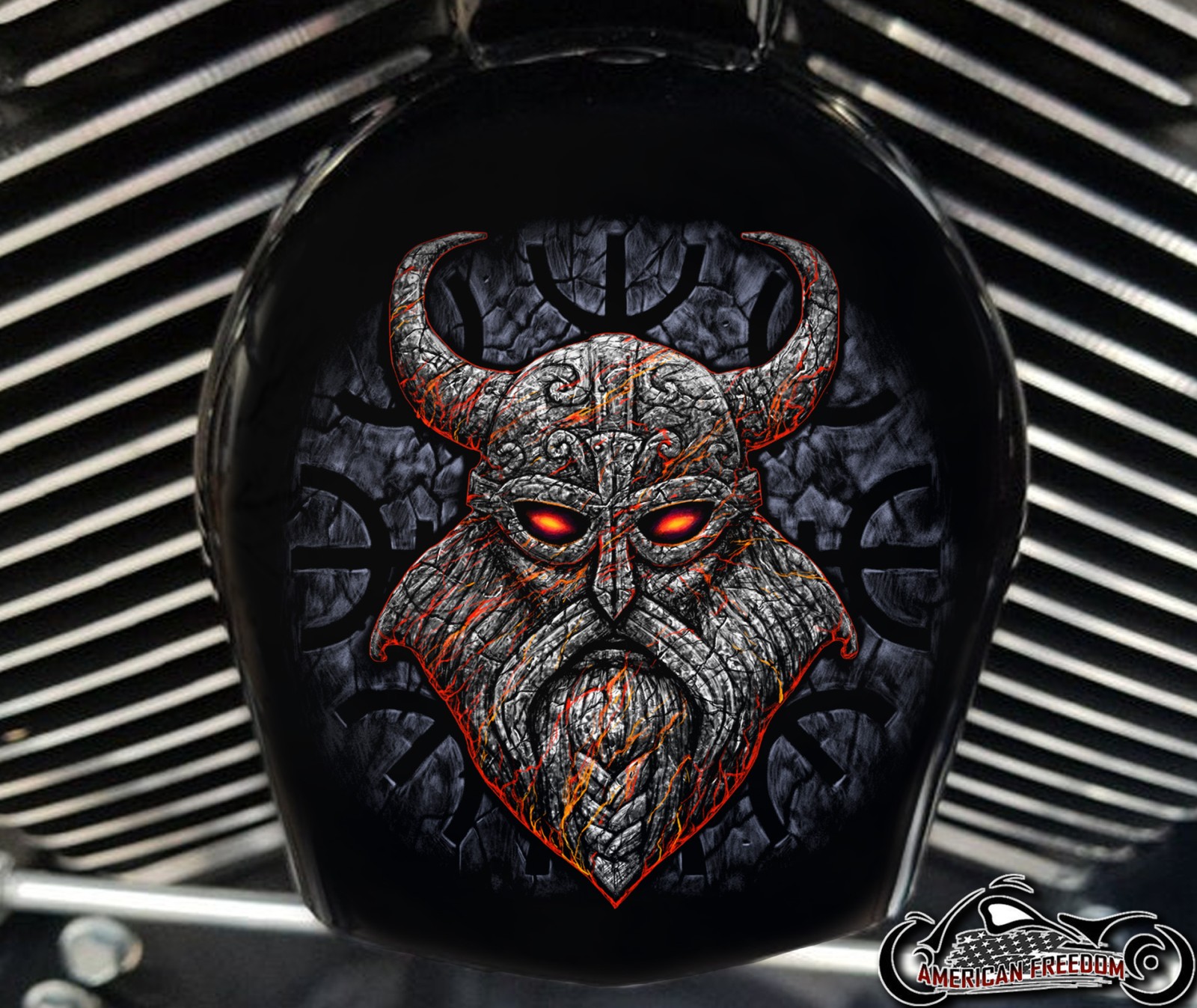 Custom Horn Cover - Odin Stone Viking