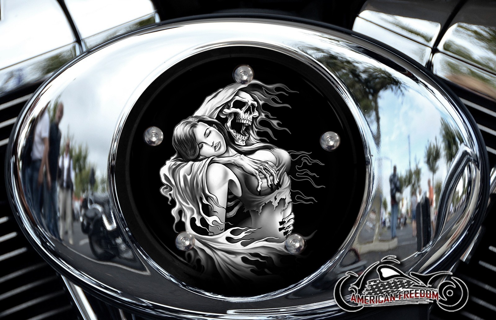 Custom Air Cleaner Cover - Reaper Lover