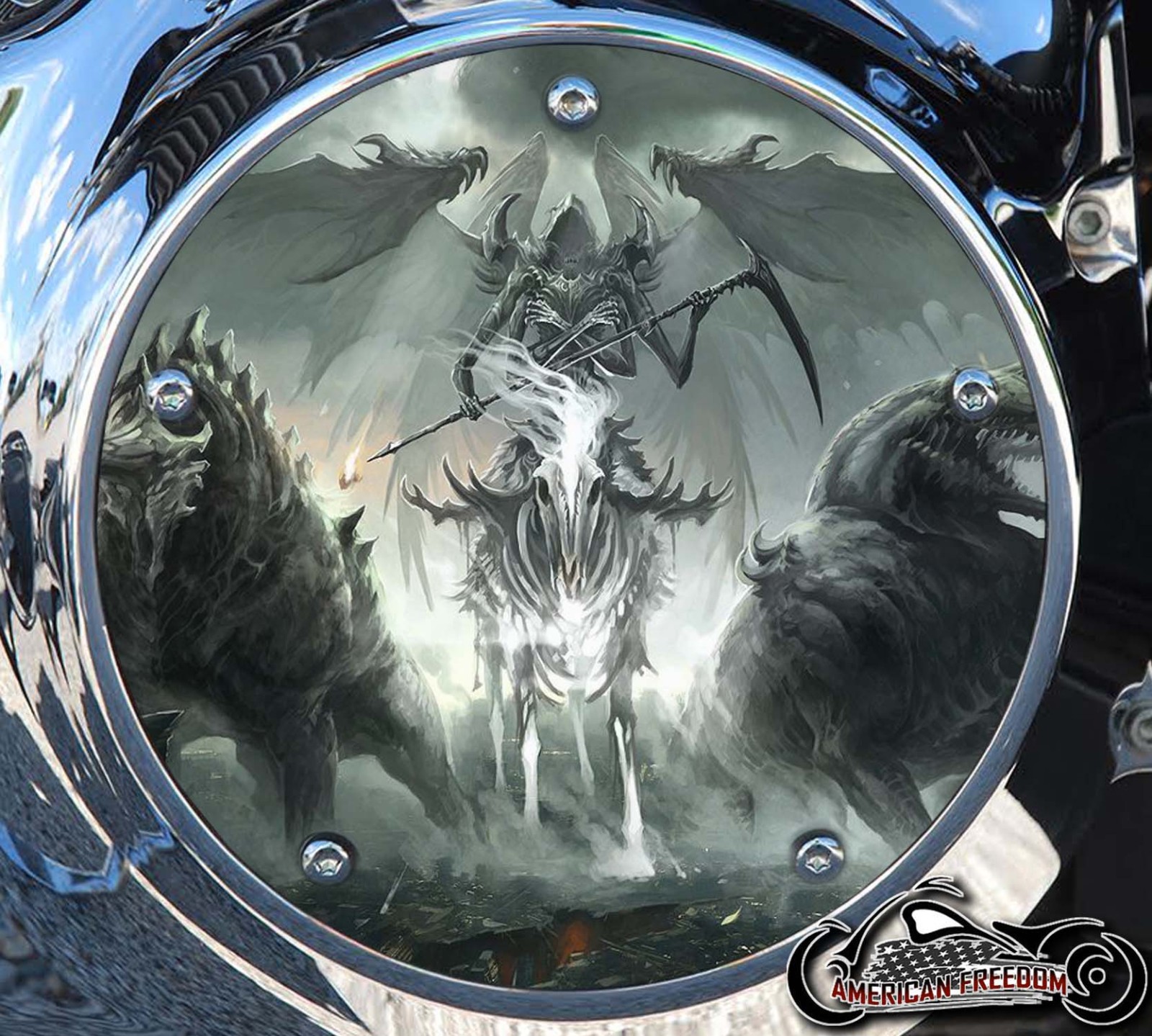 Custom Derby Cover - Reaper Bone Horse