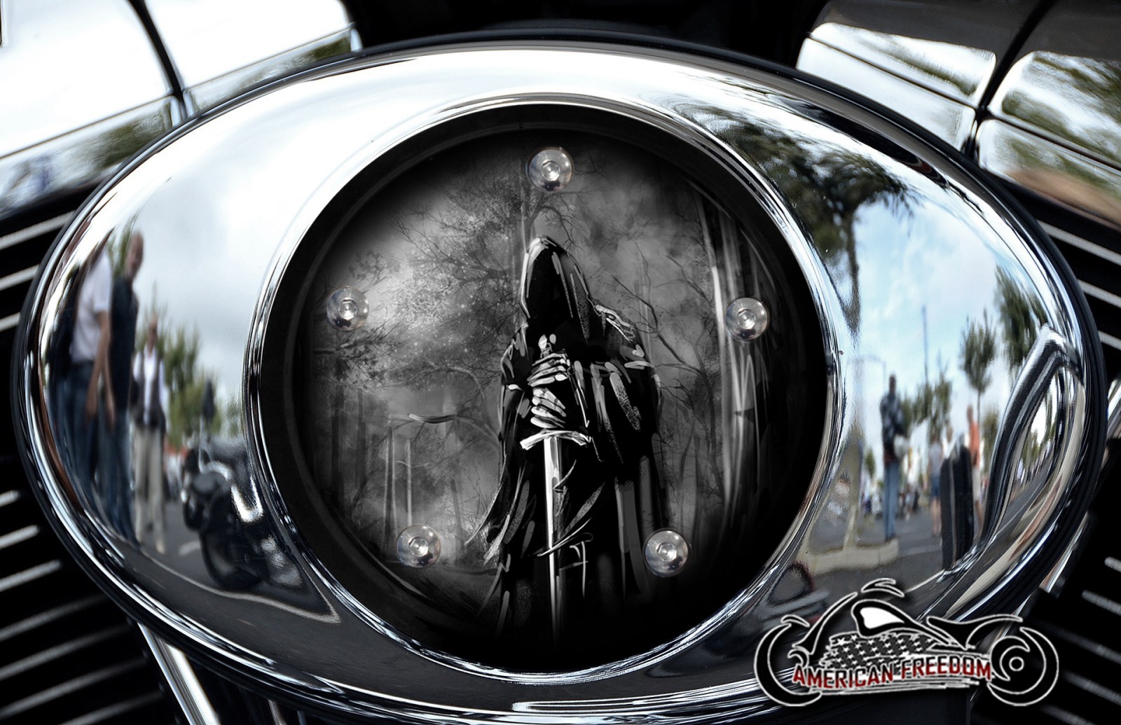 Custom Air Cleaner Cover - Reaper Woods