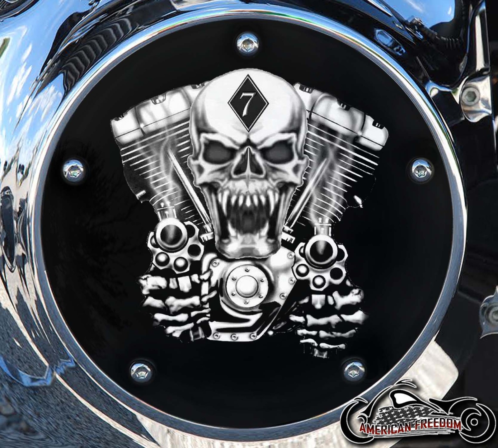Custom Derby Cover - Engine
