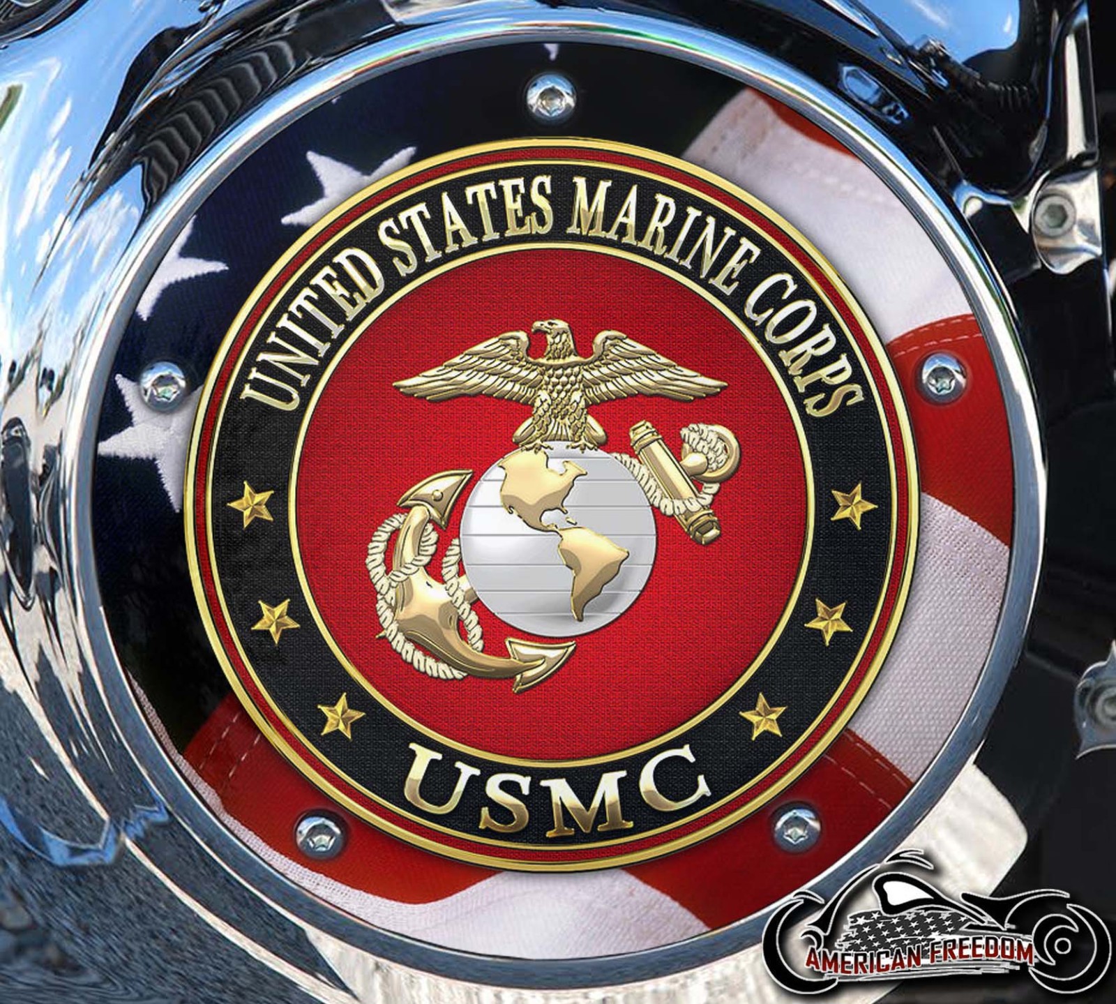 Custom Derby Cover - USMC 1