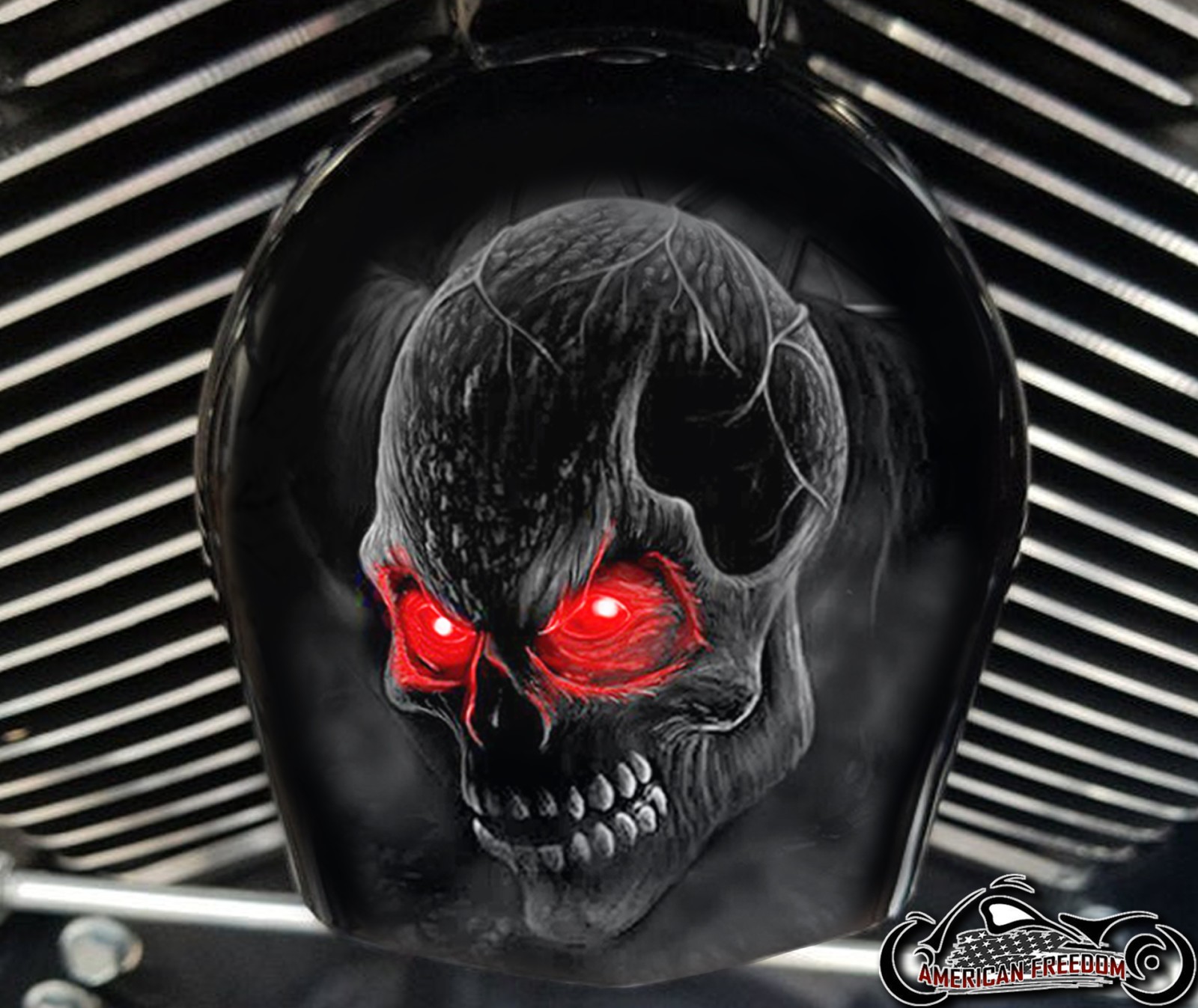 Custom Horn Cover - Grabber Red Eyes