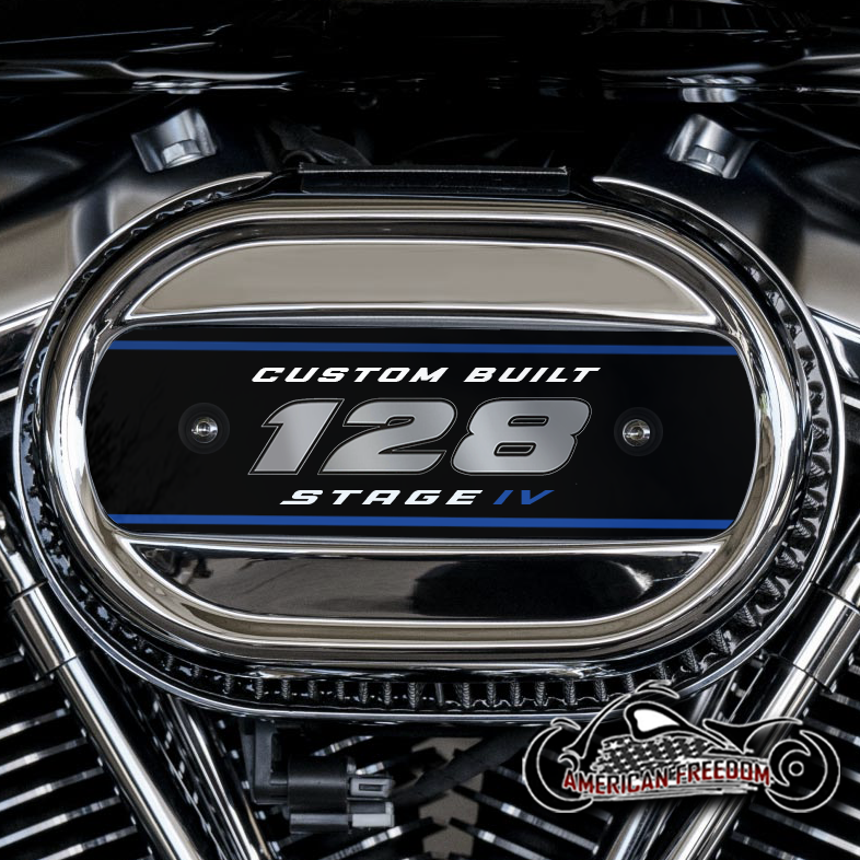 Harley Davidson M8 Ventilator Insert - 128 Custom Built Blue